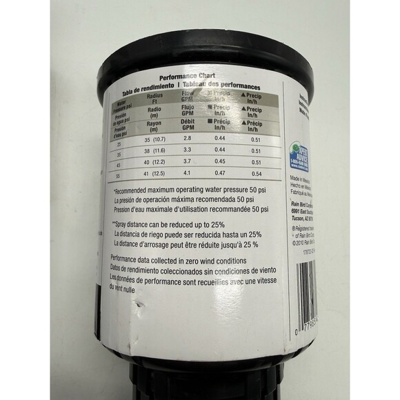 Lot 2 Rain Bird LG-3 Low Gallonage Pop-up Impact Lawn Sprinkler Heads Mini Paw - Picture 6 of 8